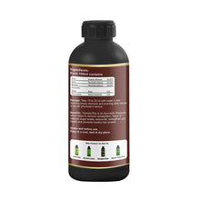 Load image into Gallery viewer, Herbal Planet Triphla Ras 500 ml – ingredients and dosage label
